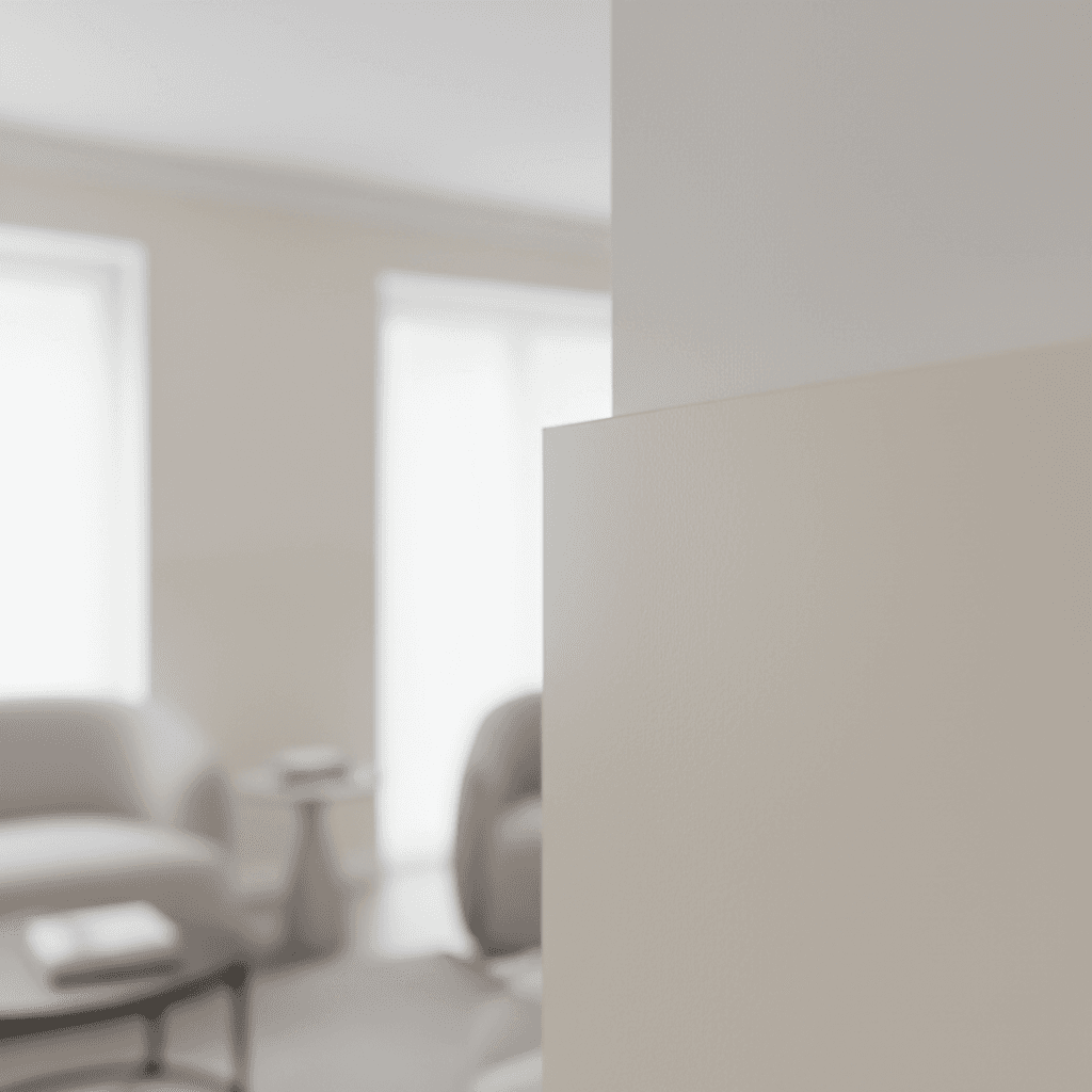 Interior paint finish on home trim and wall detail
